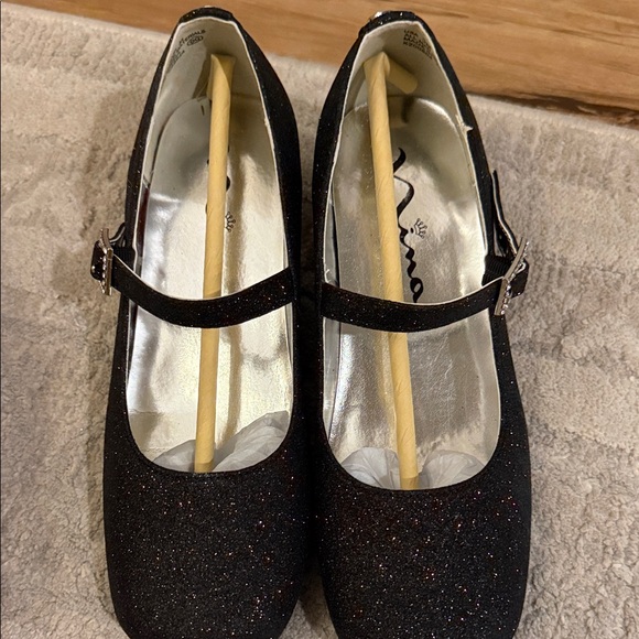 Nina Other - Nina Sparkling Black Mary Jane Flats